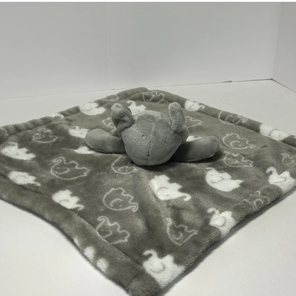 Necessities by Tendertyme Elephant Lovey Security Blanket‎ Gray Plush Baby Kids